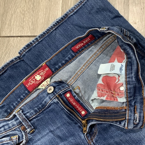 Lucky Brand “Sophia Bootcut” Medium Wash Stretch Jeans size 14 - Picture 10 of 12